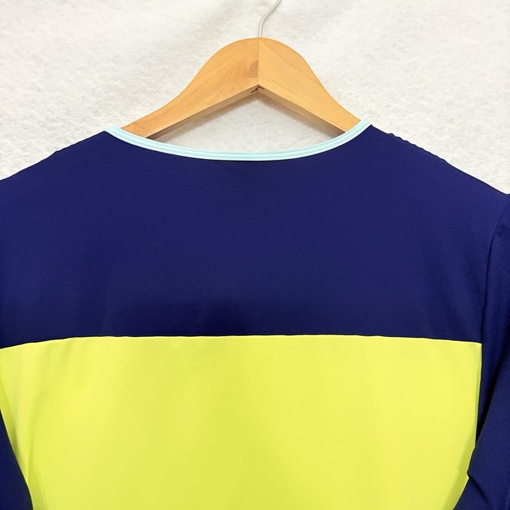 Lands End Women's Size Large Swim Tee Rash Guard Colorblock UPF 50 Long Sleeve - Picture 5 of 7